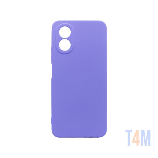 Funda de Silicona con Marco de Cámara para Oppo A38 4G/A18 Púrpura