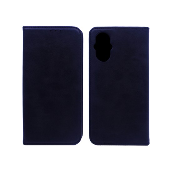 CAPA FLIP DE COURO COM BOLSO INTERNO PARA Oppo Reno8 Lite Preto