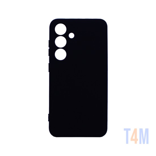 Capa de Silicone com Moldura de Câmera para Samsung Galaxy A35 5G Preto