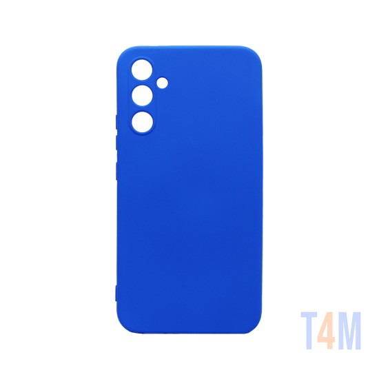 Funda de Silicona con Marco de Cámara para Samsung Galaxy A34 5g Azul Claro