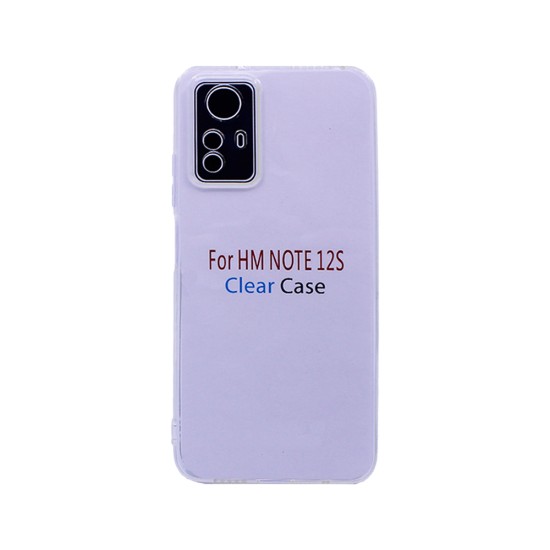 Capa de Silicone Macio com Moldura de Câmera para Xiaomi Redmi Note 12S Transparente