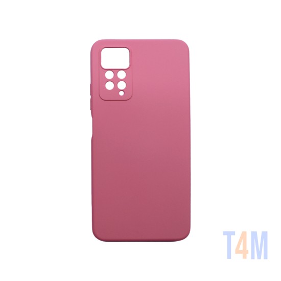 Capa de Silicone com Moldura de Câmera para Xiaomi Redmi Note 11 Pro Pink