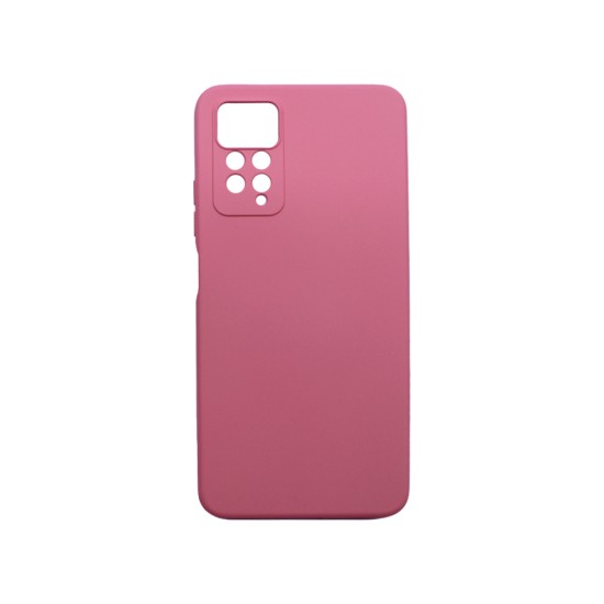 Capa de Silicone com Moldura de Câmera para Xiaomi Redmi Note 11 Pro Pink