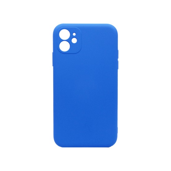 Capa de Silicone com Moldura de Câmera para Apple iPhone 11 Azul Claro