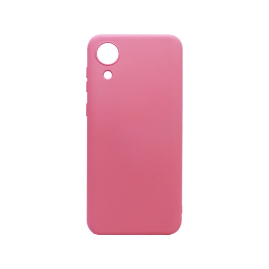 Capa de Silicone com Moldura de Câmera para Samsung Galaxy A04 Core Rosa