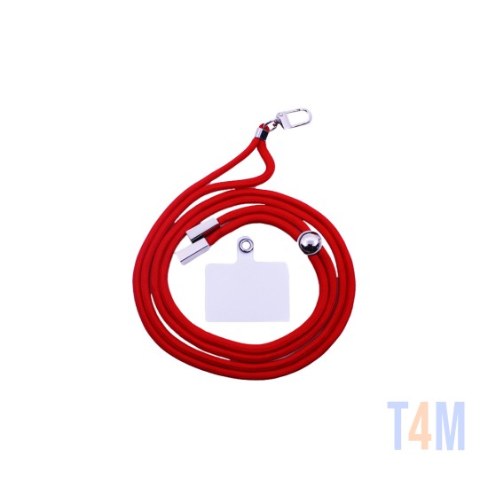 Cordón para Todas las Fundas para Smartphones Rojo