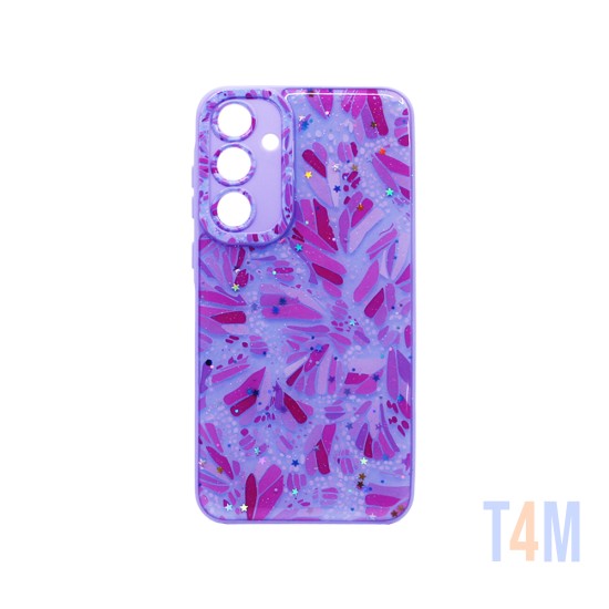 Capa Silicone Designer para Samsung Galaxy A15 Roxo