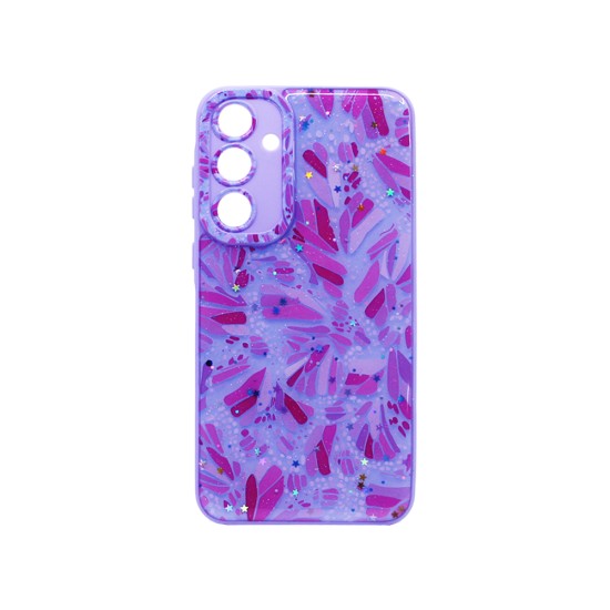 Capa Silicone Designer para Samsung Galaxy A55 5G Roxo