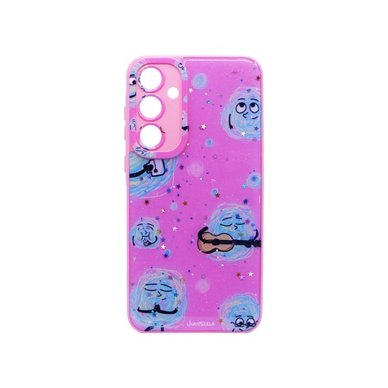 Capa Silicone Designer para Samsung Galaxy A35 5G Rosa