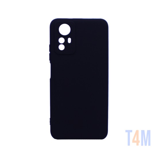 Soft Silicone Case with Camera Shield for Xiaomi Redmi Note 12S Black