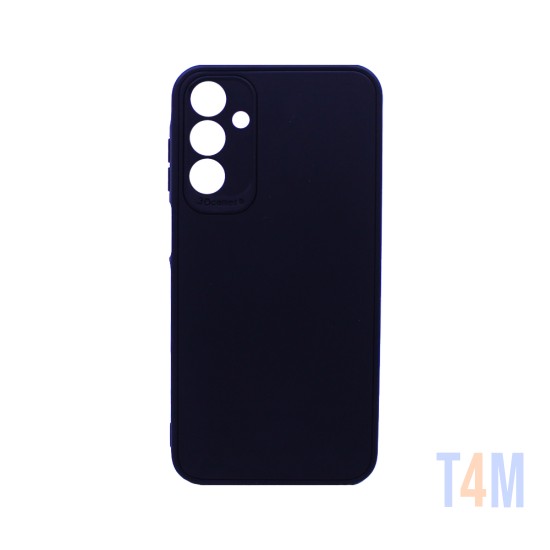 Funda de silicona suave con Marco de Cámara para Samsung Galaxy A25 Negro