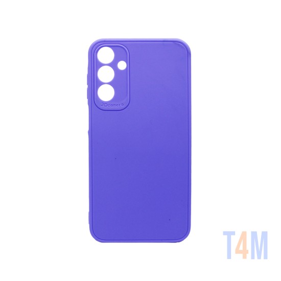 Soft Silicone Case with Camera Shield for Samsung Galaxy A15 Purple