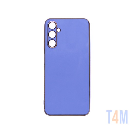 Funda de Silicona Diseño con Marco de Cámara para Samsung Galaxy A05S Azul