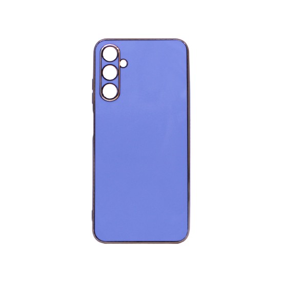 Capa de Silicone Designer com Moldura de Câmera para Samsung Galaxy A05S Azul