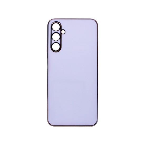 Capa de Silicone Designer com Moldura de Câmera para Samsung Galaxy A05S Branco