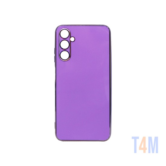 Funda de Silicona Diseño con Marco de Cámara para Samsung Galaxy A05S Púrpura