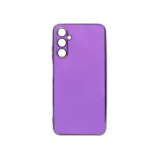 Capa de Silicone Designer com Moldura de Câmera para Samsung Galaxy A05S Roxo