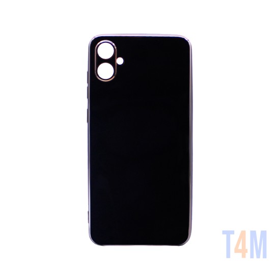 Capa de Silicone Designer com Moldura de Câmera para Samsung Galaxy A05 Preto