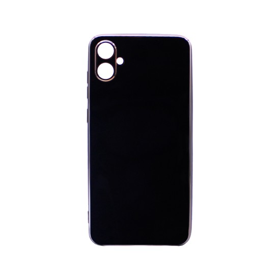 Capa de Silicone Designer com Moldura de Câmera para Samsung Galaxy A05 Preto