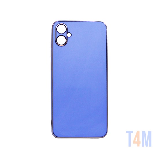 Capa de Silicone Designer com Moldura de Câmera para Samsung Galaxy A05 Azul