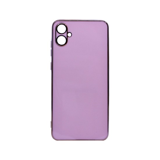 Capa de Silicone Designer com Moldura de Câmera para Samsung Galaxy A05 Rosa