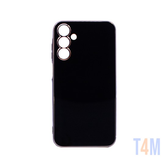 Funda de Silicona Diseño con Marco de Cámara para Samsung Galaxy A15 Negro