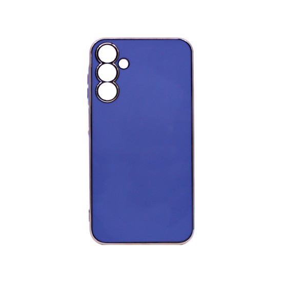 Capa de Silicone Designer com Moldura de Câmera para Samsung Galaxy A15 Azul