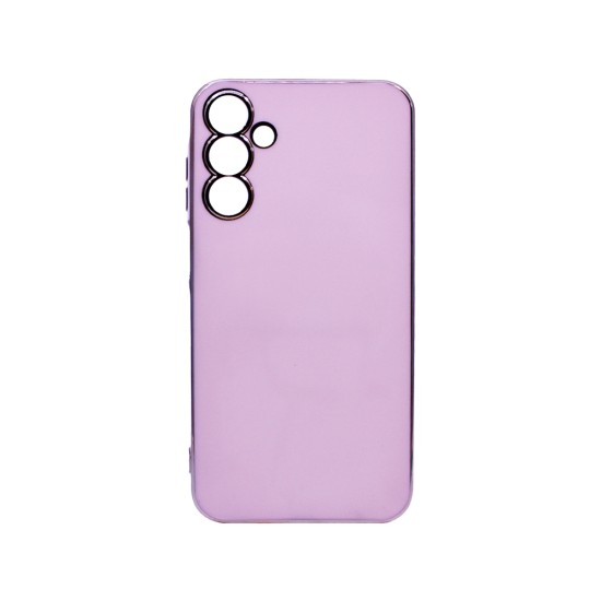 Capa de Silicone Designer com Moldura de Câmera para Samsung Galaxy A15 Rosa