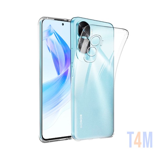 Funda de Silicona con Marco de Cámara para Honor 90 Lite Transparente