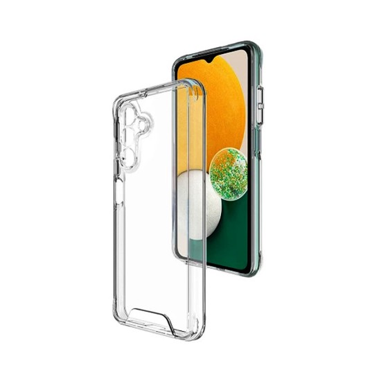 Capa de Silicone Dura com Moldura de Câmera para Samsung Galaxy A25 5G Transparente