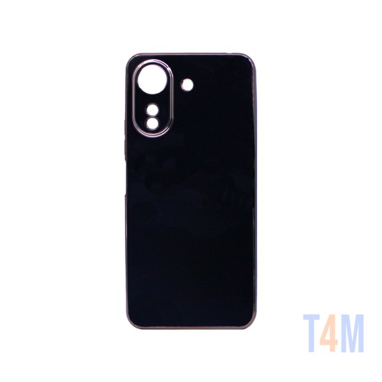 Funda de Silicona Diseño con Marco de Cámara para Xiaomi Redmi 13C/Poco C65 Negro