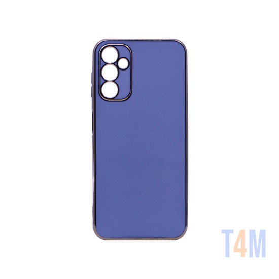 Designer Silicone Case with Camera shield for Samsung Galaxy  A14 4G/5G Blue