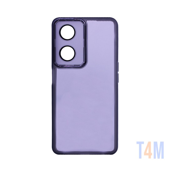 Capa de Silicone Transparente com Moldura de Câmera para Oppo A98 5G/F23 5G Preto