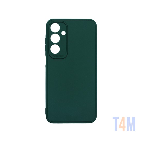 Funda de silicona suave con Marco de Cámara para Samsung Galaxy A25 Verde