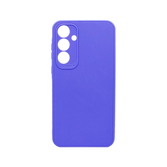 Capa de Silicone Macio com Moldura de Câmera para Samsung Galaxy A35 Roxo