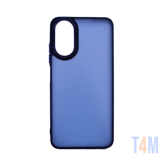 Capa de Silicone Transparente para Oppo A17 Preto