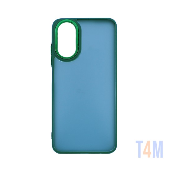 Capa de Silicone Transparente para Oppo A17 Verde