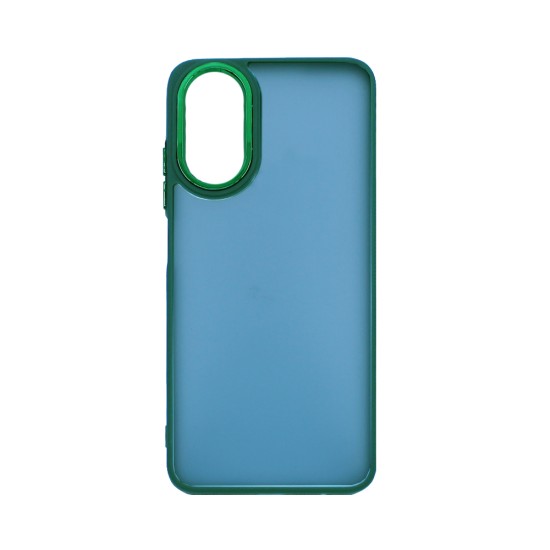 Capa de Silicone Transparente para Oppo A17 Verde