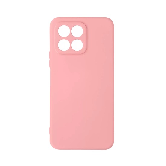 Capa de Silicone com Moldura de Câmera para Huawei Honor X8 5G Rosa