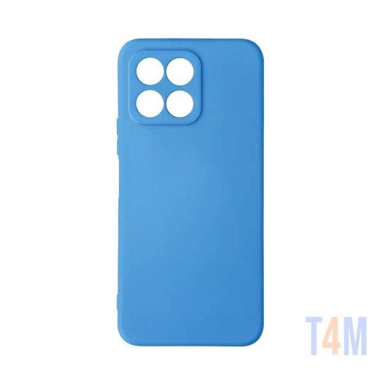 Capa de Silicone com Moldura de Câmera para Huawei Honor X8 5G Azul