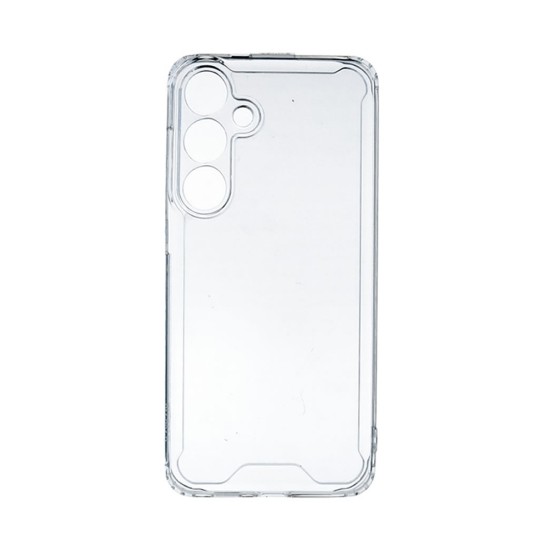 Capa de Silicone Dura com Moldura de Câmera para Samsung Galaxy S24 Plus Transparente