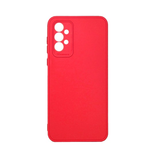 Capa de Silicone Macio com Moldura de Câmera para Samsung Galaxy A52 4G/A52 5G/A52S Vermelho