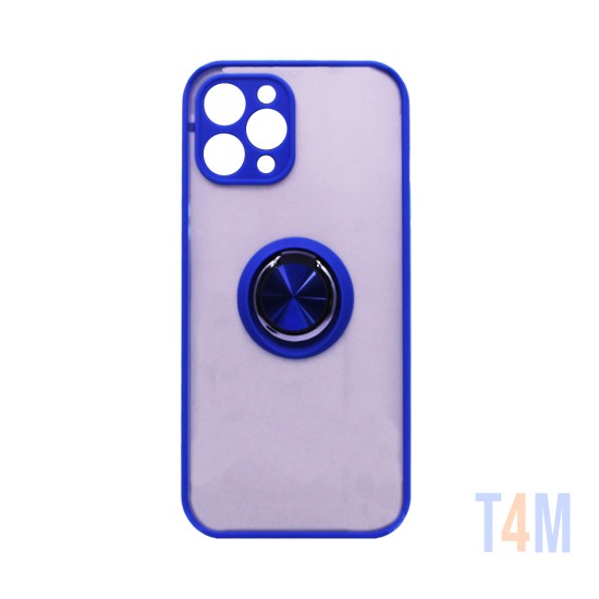 Case with Support Ring for Apple iPhone 11 Pro Max Smoked Blue