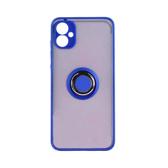 Capa com Anel de Suporte para Samsung Galaxy A05 4G Azul Fumado