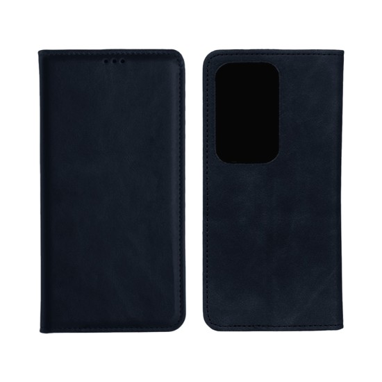 Capa Flip de Couro com Bolso Interno para Samsung Galaxy A52 Preto