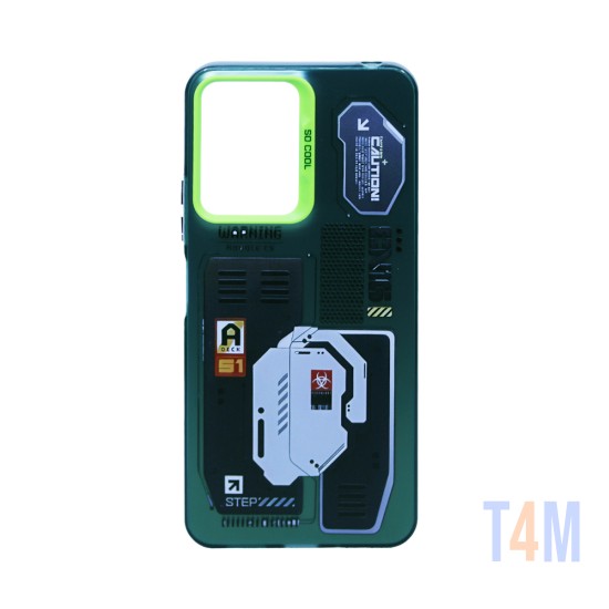 Capa Duro Designer para Xiaomi Redmi 13C/Poco C65 Verde