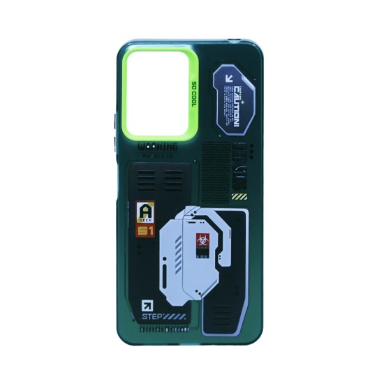 Capa Duro Designer para Xiaomi Redmi 13C/Poco C65 Verde