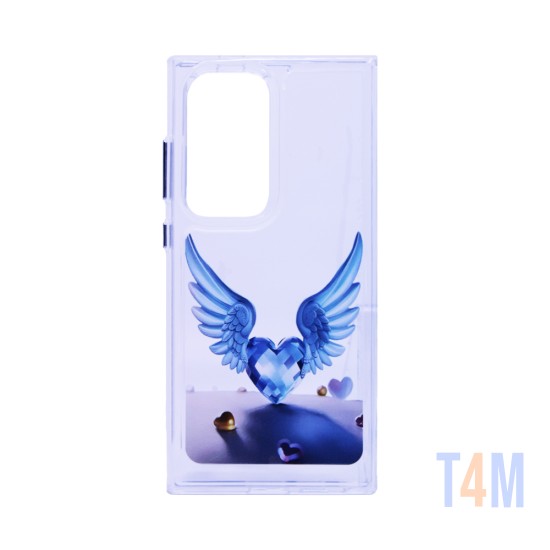 Capa Duro Designer para Samsung Galaxy S24 Ultra Azul