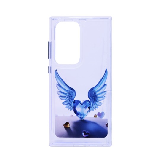 Capa Duro Designer para Samsung Galaxy S24 Ultra Azul