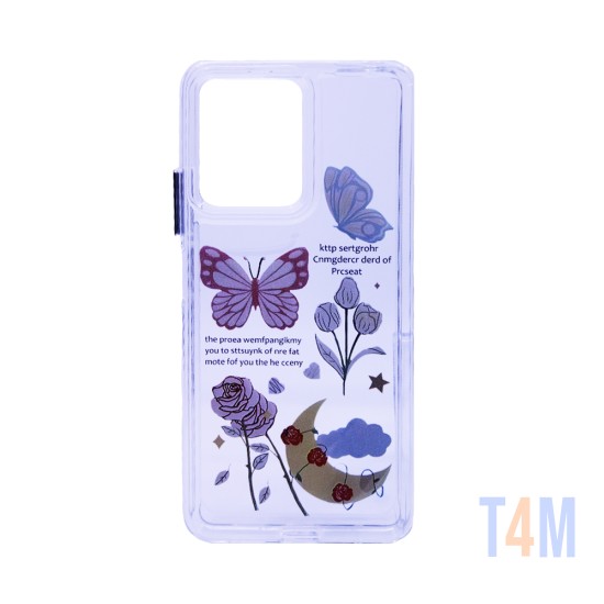 Capa Duro Designer para Xiaomi Redmi Note 12 4G/Note 12 5G/Poco X5 Transparente